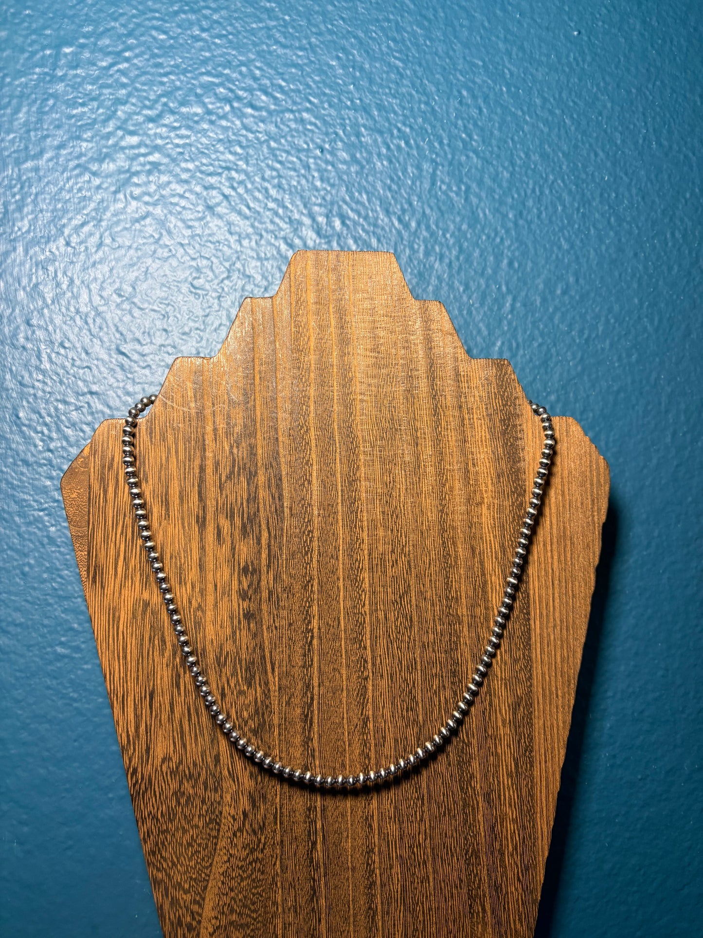 4mm Sterling Silver Pearl Necklace