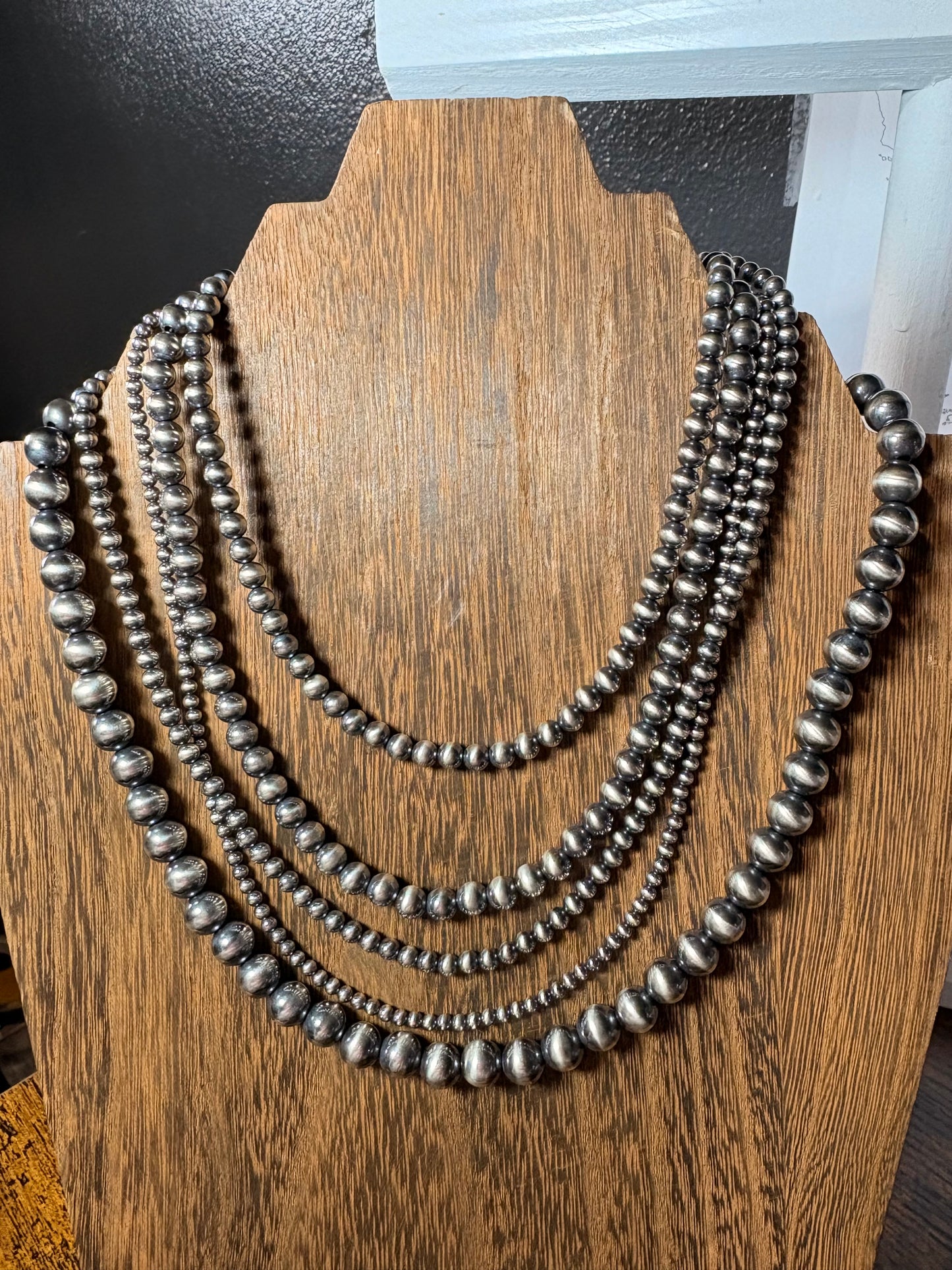 10mm Sterling Silver Pearl Necklace
