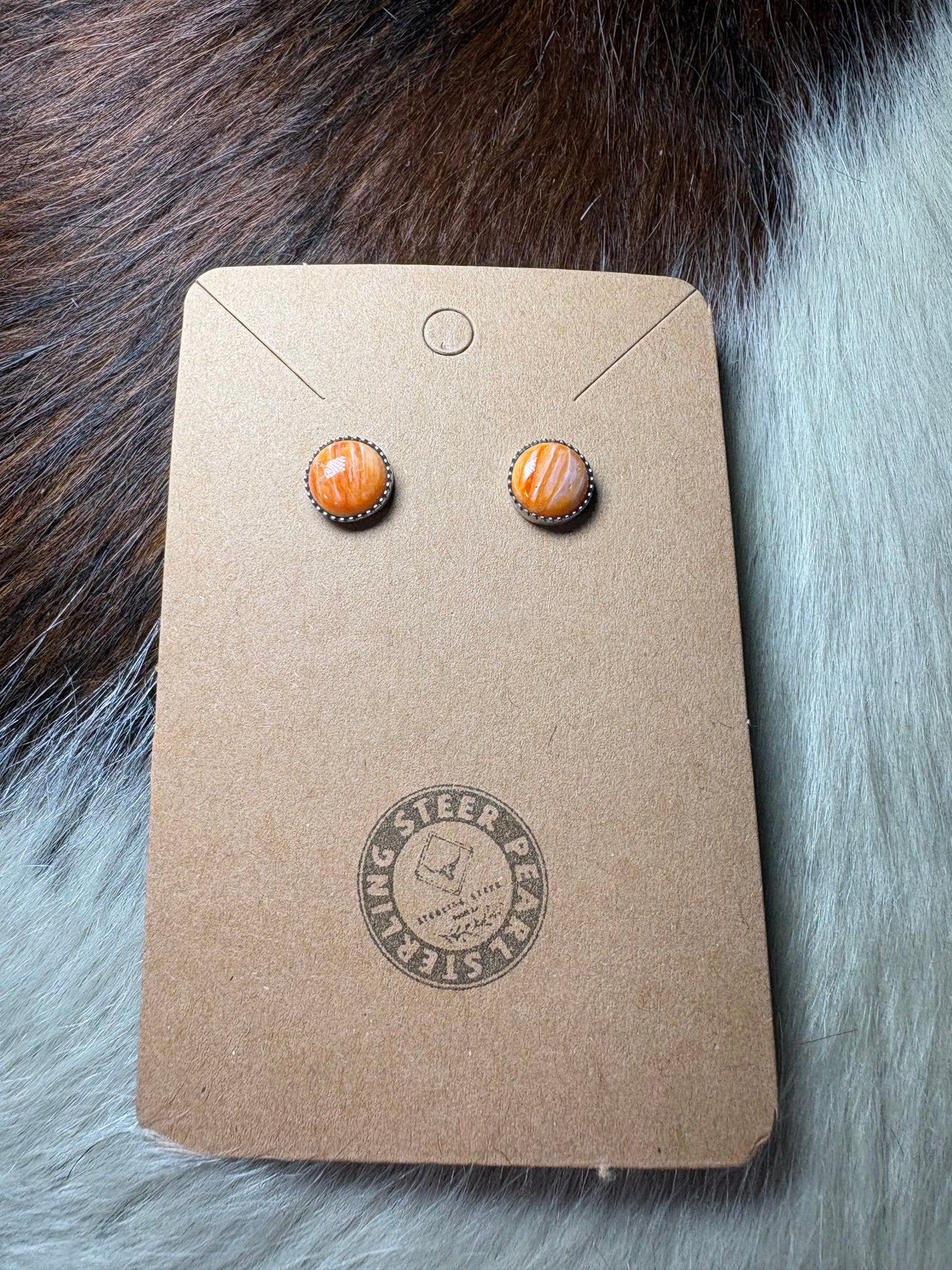Orange Spiny Studs