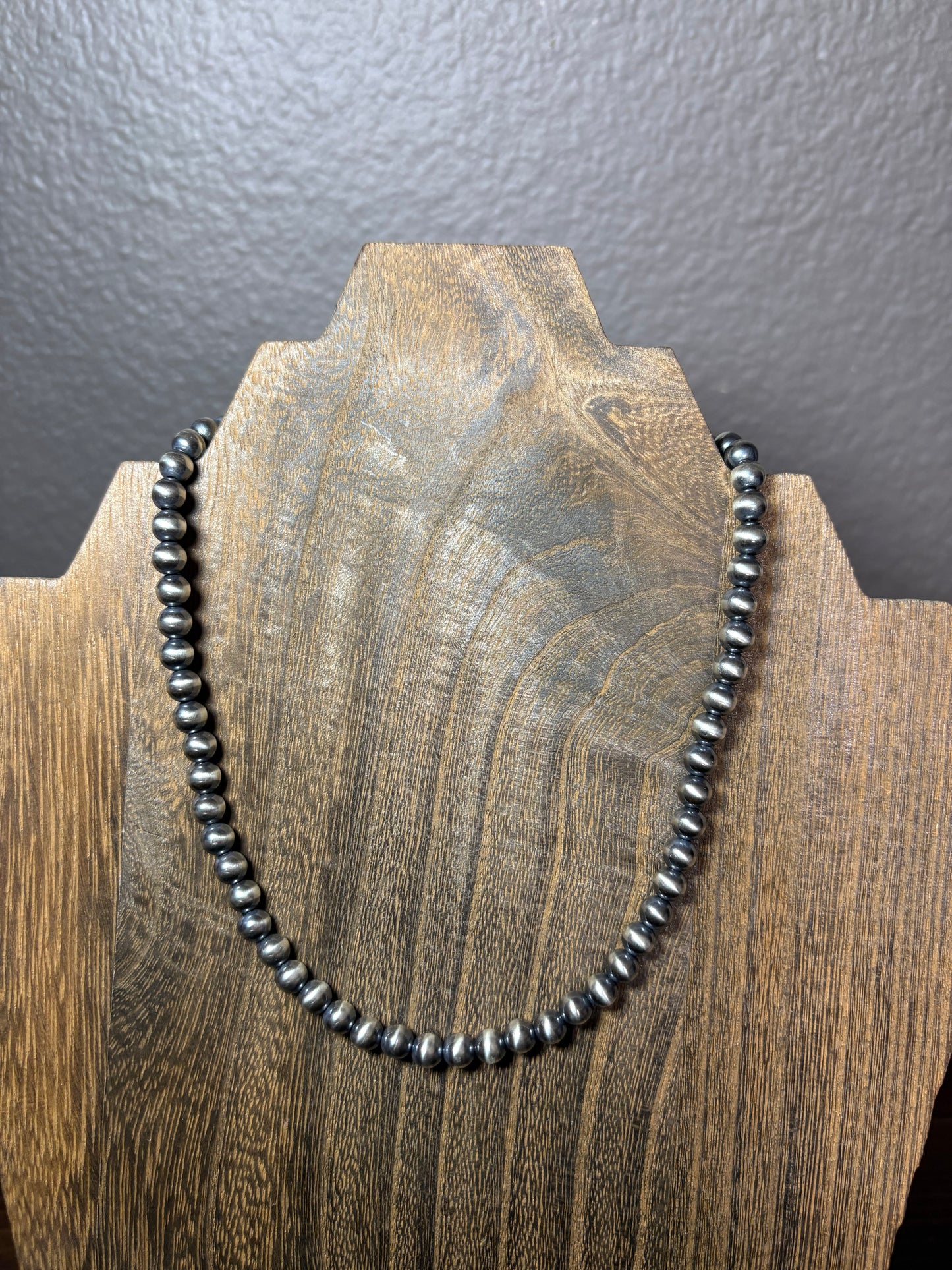 6mm Sterling Silver Pearl Necklace