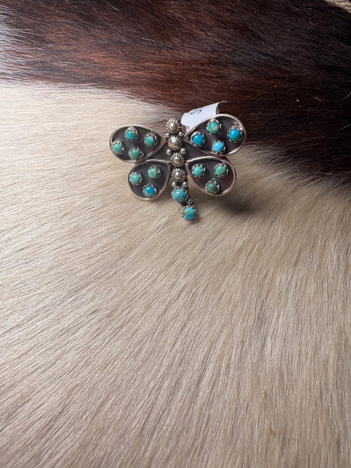 Turquoise dragonfly ring