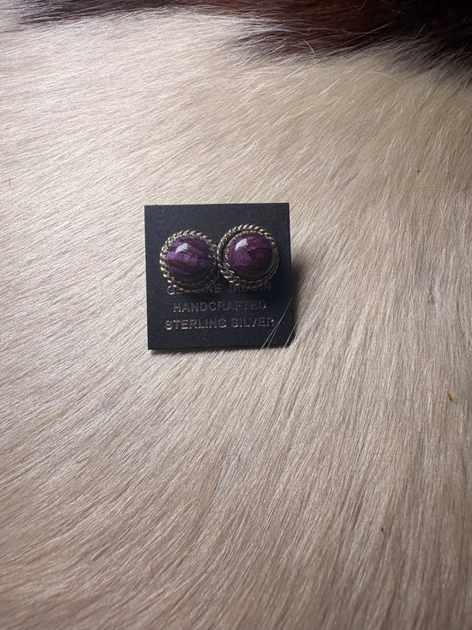 Purple Spiny Studs