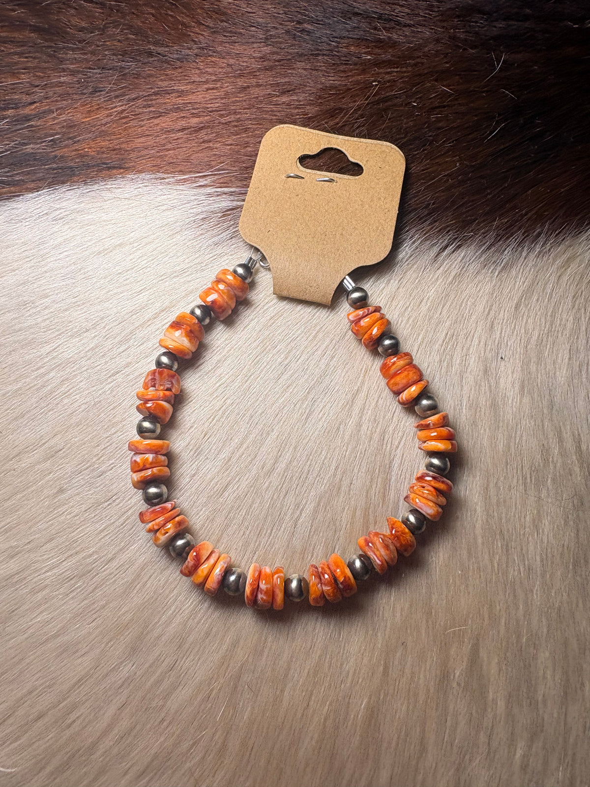 Orange Spiny Bracelet